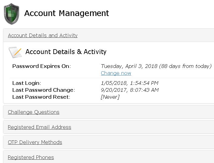 Self Service Password Portal Resetting A Password - 