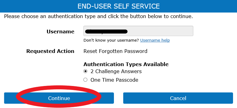 Password change step 3